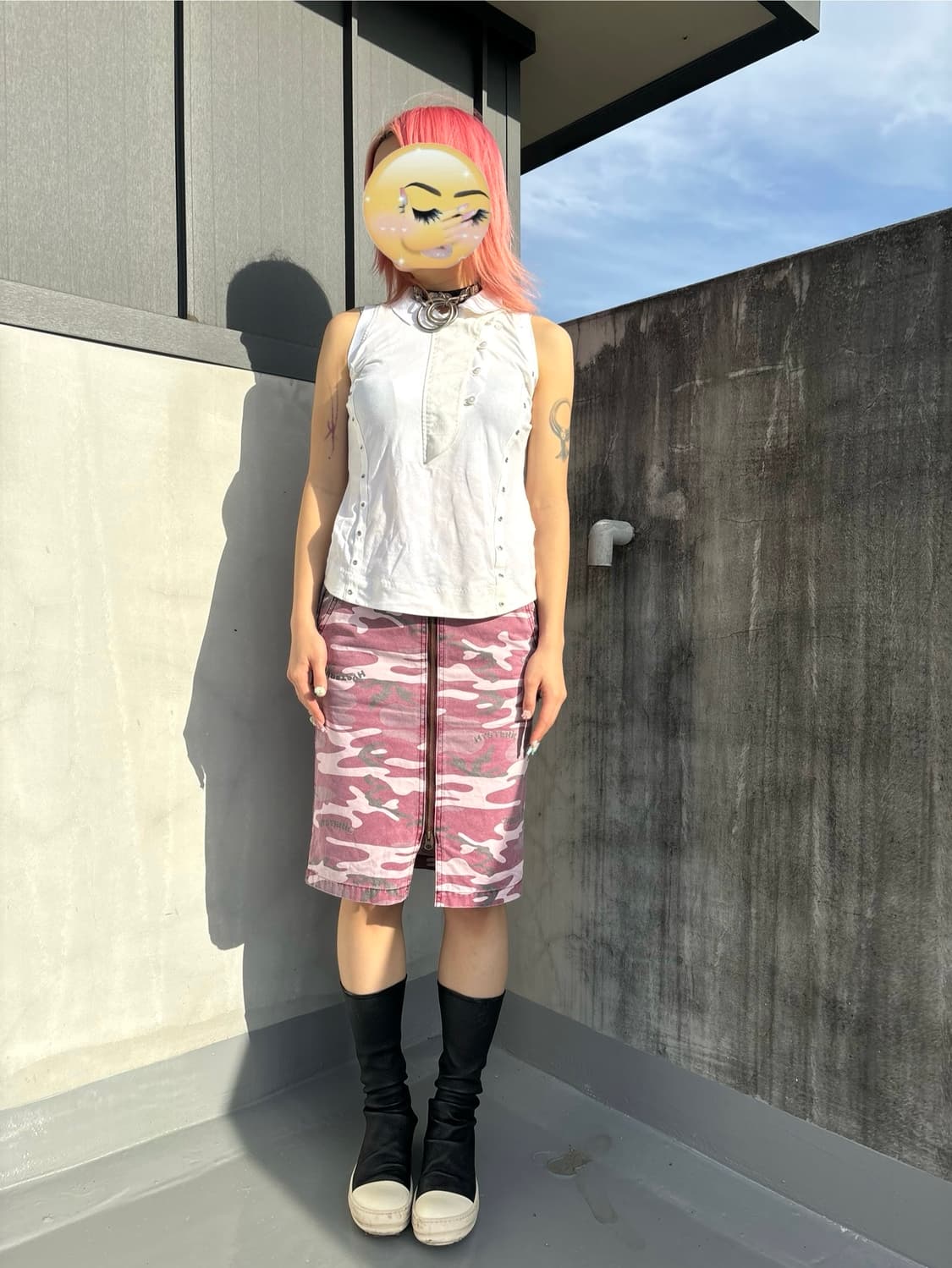 히스테릭글래머 카모 카고 스커트 갸루 상품이미지1