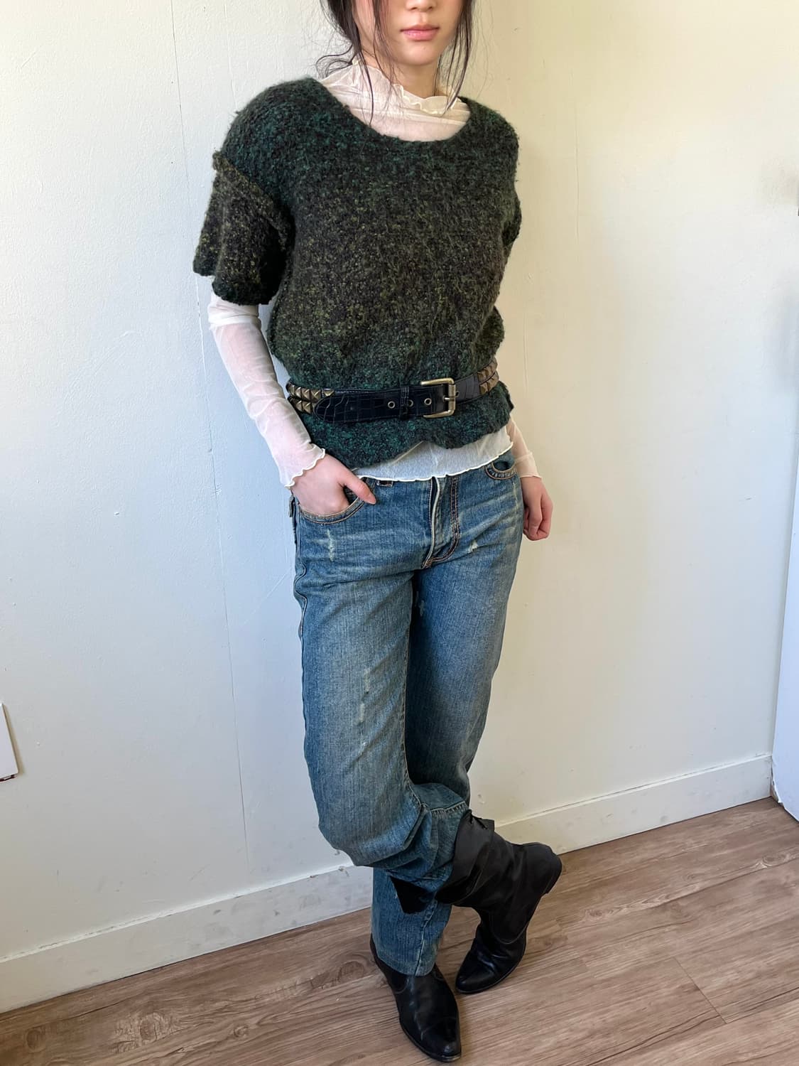 Japan vtg 스터드 벨트 상품이미지9