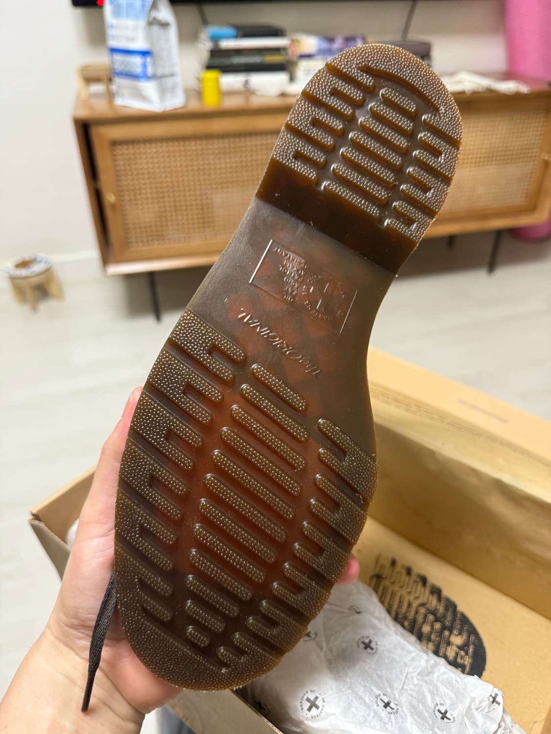 [미착용/레어] 닥터마틴 아카이브 스미스(Smiths) 옥스블러드 UK9 상품이미지4