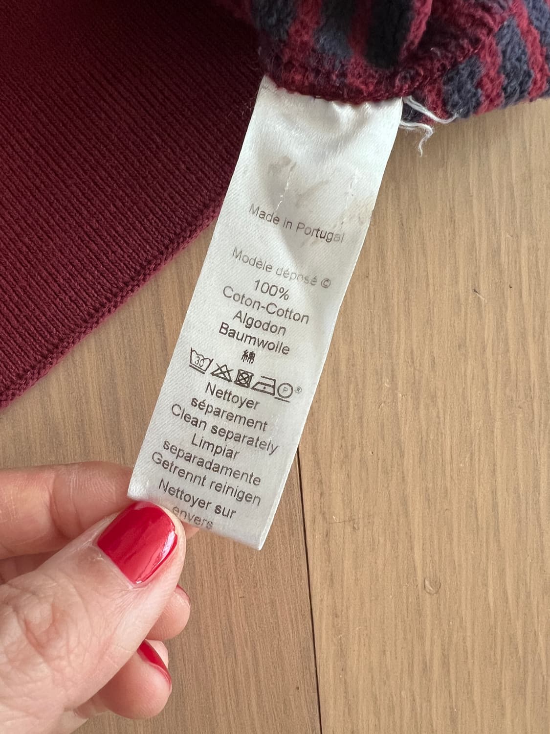 KENZO Tiger Embroidery Sweatshirt Burgun 상품이미지4