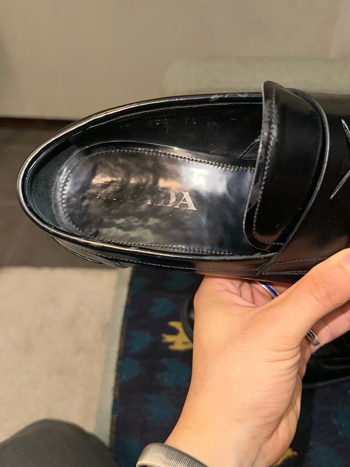 Prada leather aged penny loafers  상품이미지7