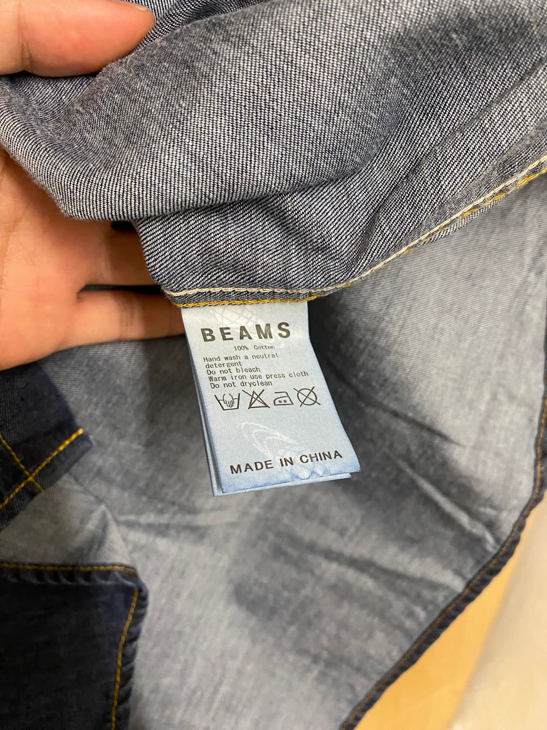 BEAMS denim western shirts 빔즈 데님 웨스턴 셔츠 상품이미지7