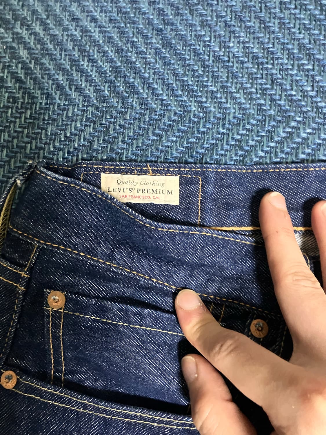 리바이스 프리미엄 501 셀비지 데님 W32 L34 상품이미지2