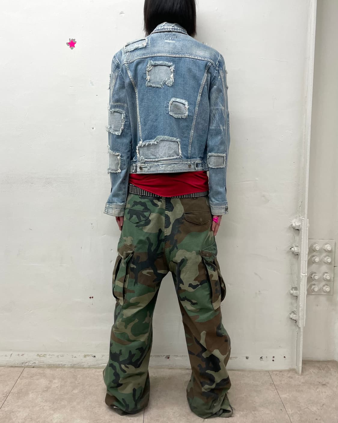 Damage Patchwork Denim Jacket  상품이미지4