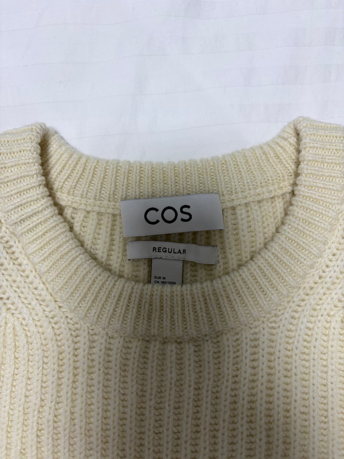 cos 레귤러핏 리브드 울 스웨터 M 상품이미지3