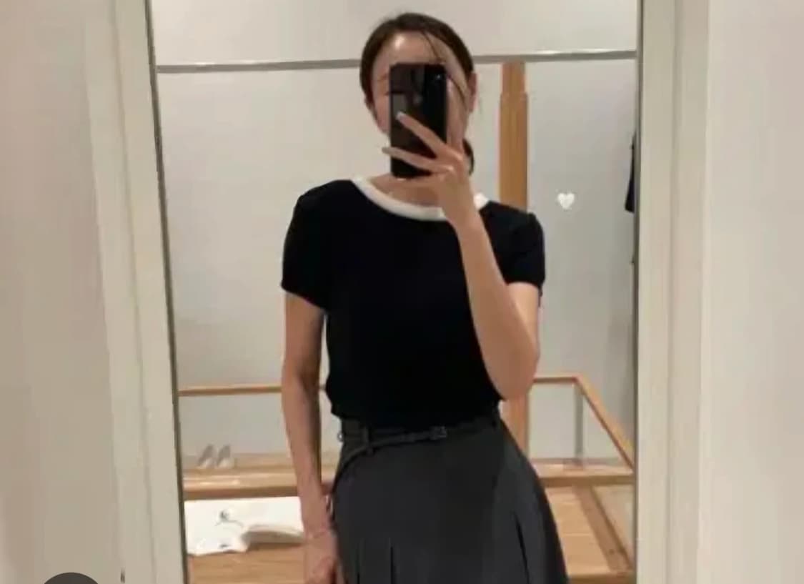 SIE 시에 코코트리밍 가디건 니트 셋업🤍🖤 상품이미지8