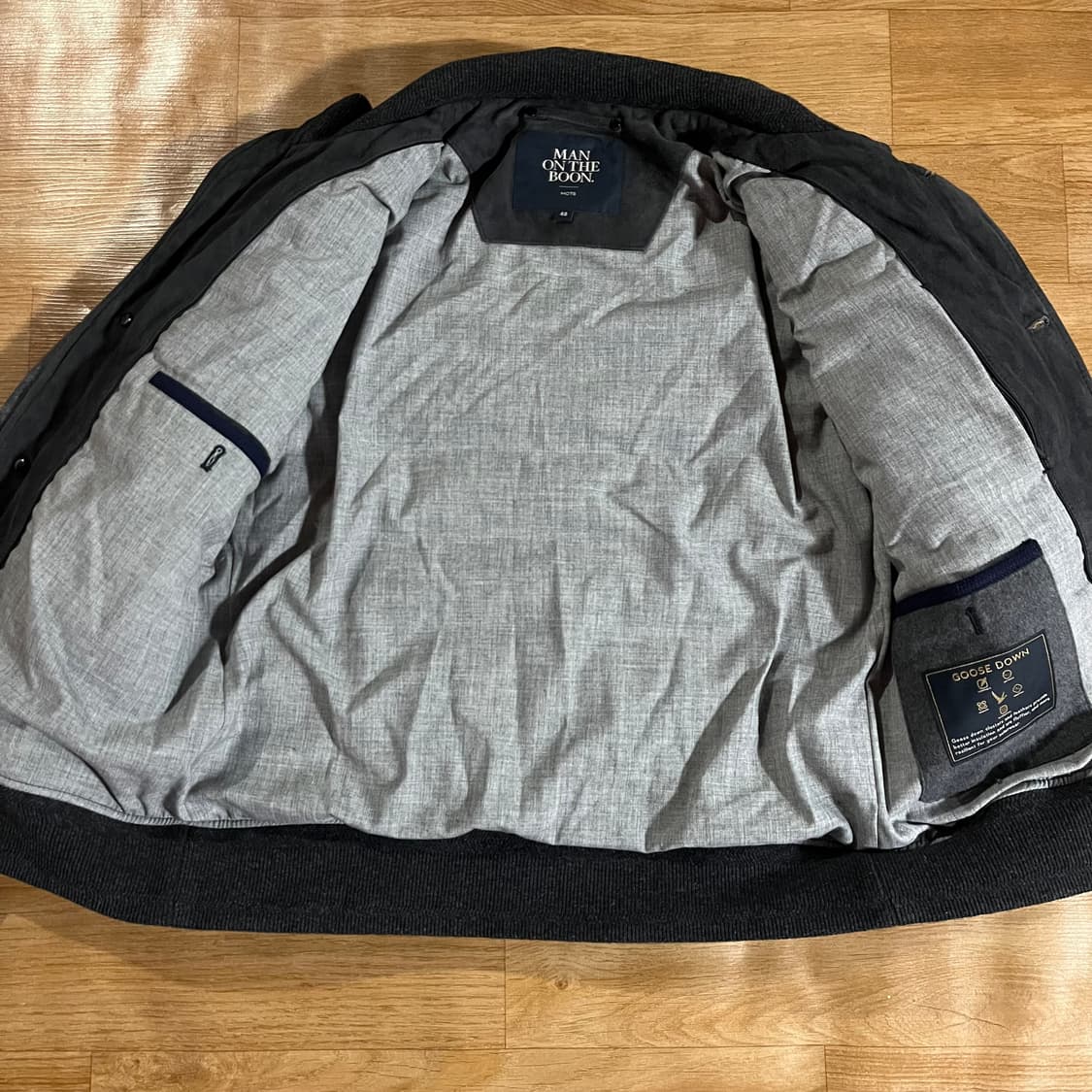 [97] 맨온더분 스웨이드 구스 가죽패딩 상품이미지7