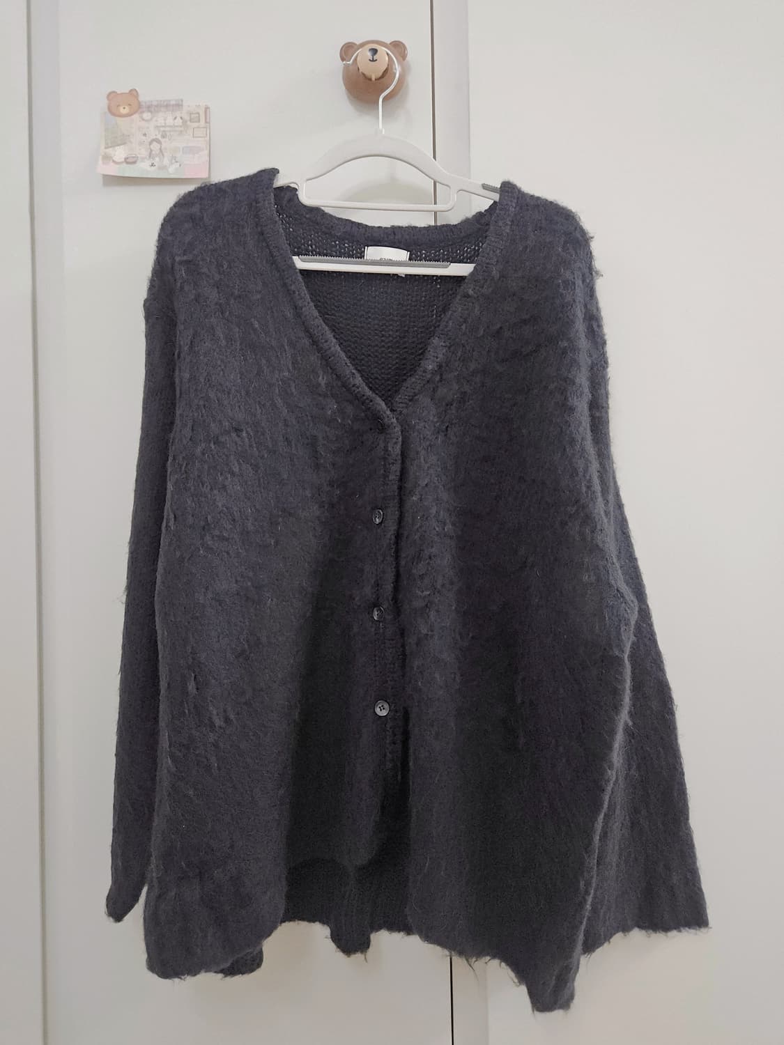 데일리마켓 헤어리 니트 가디건 상품이미지9