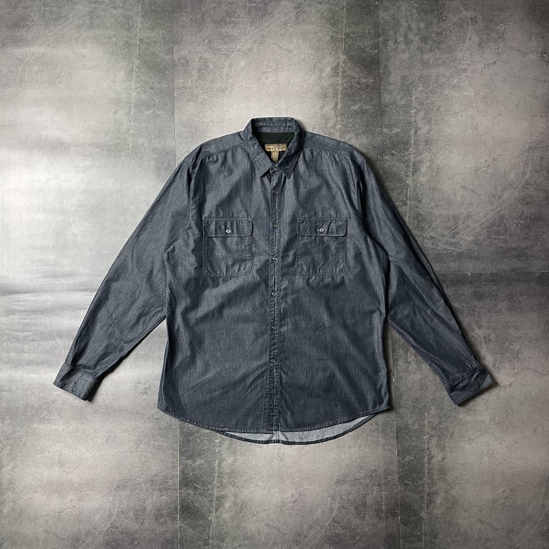 PRONTO UOMO 프론토워모 빈티지 데님 코튼 셔츠 A00503 상품이미지1