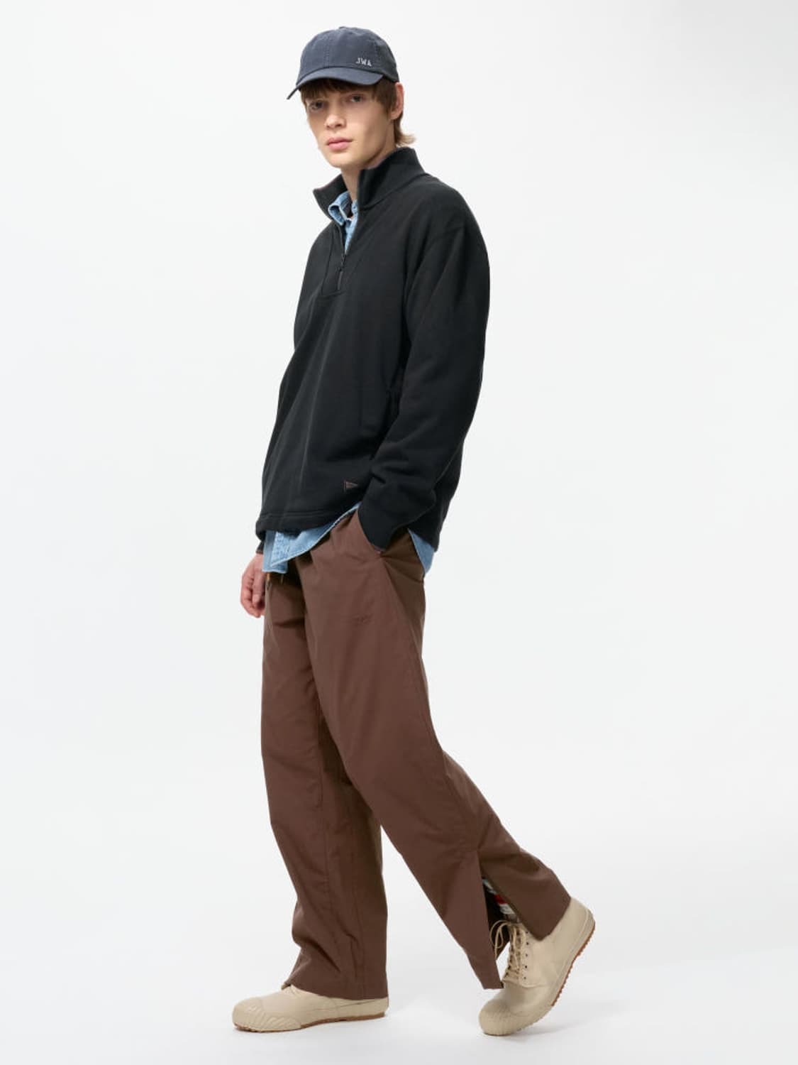 [품절상품] jw앤더슨 유니클로 트랙팬츠 블랙 라지 상품이미지3