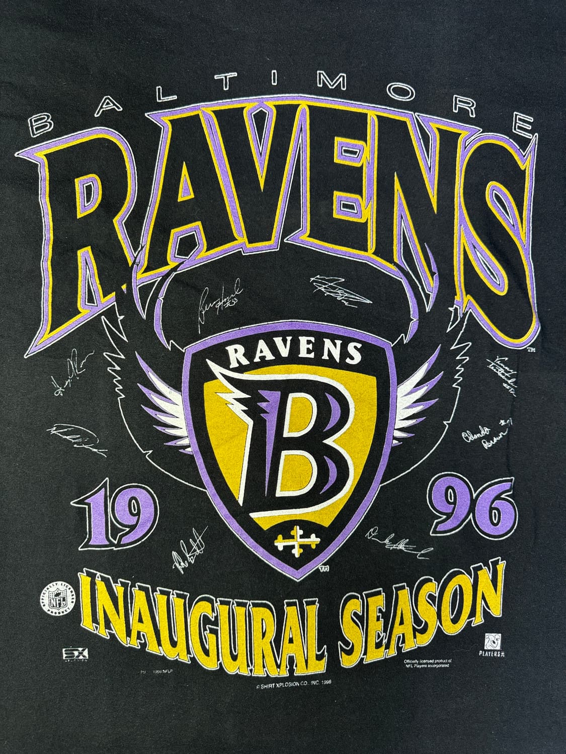 빈티지 90s NFL 볼티모어 레이븐스 티셔츠 L 상품이미지2