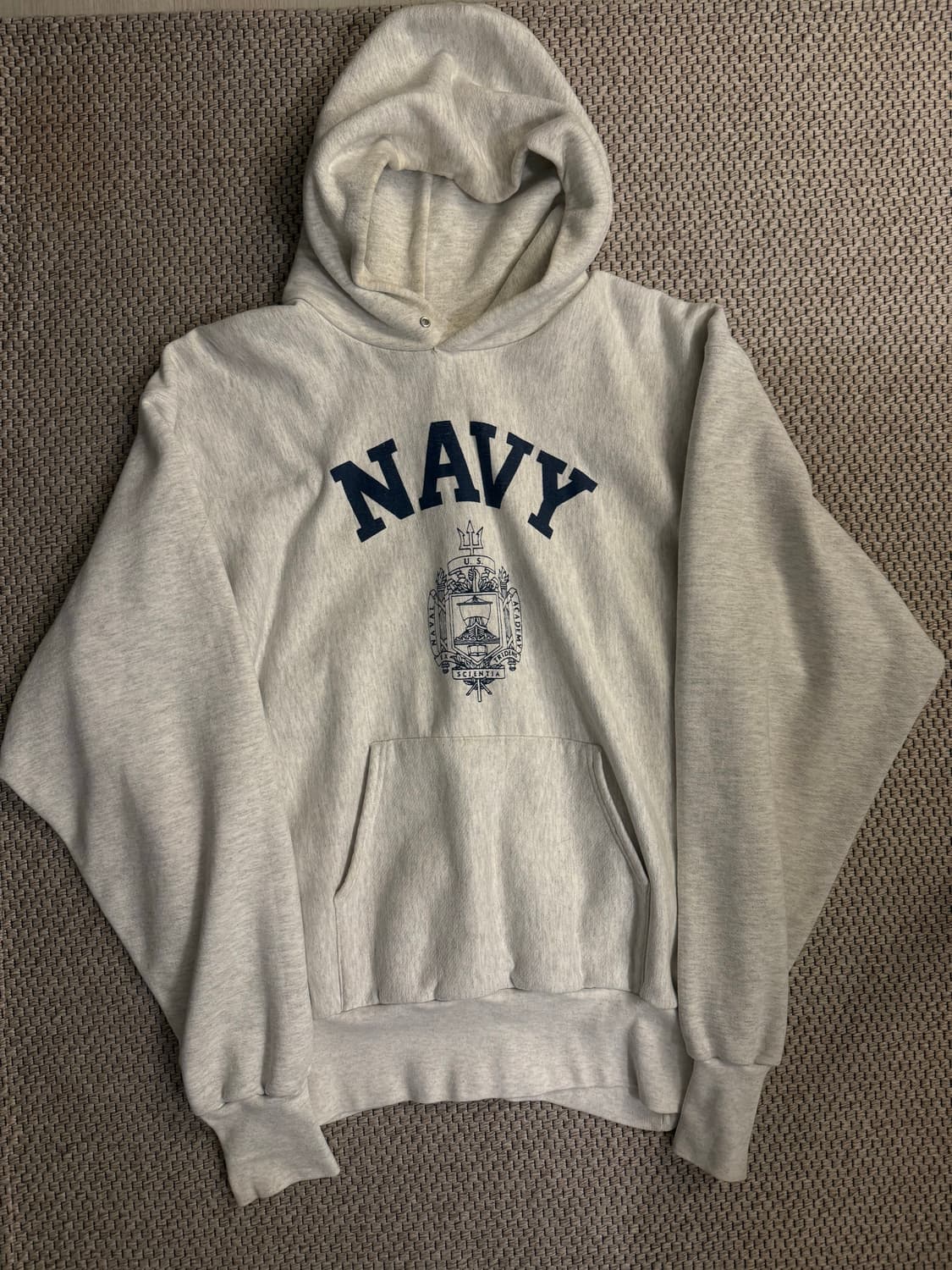 90s 미제 미해군사관학교 navy 리버스위브 후디 상품이미지1
