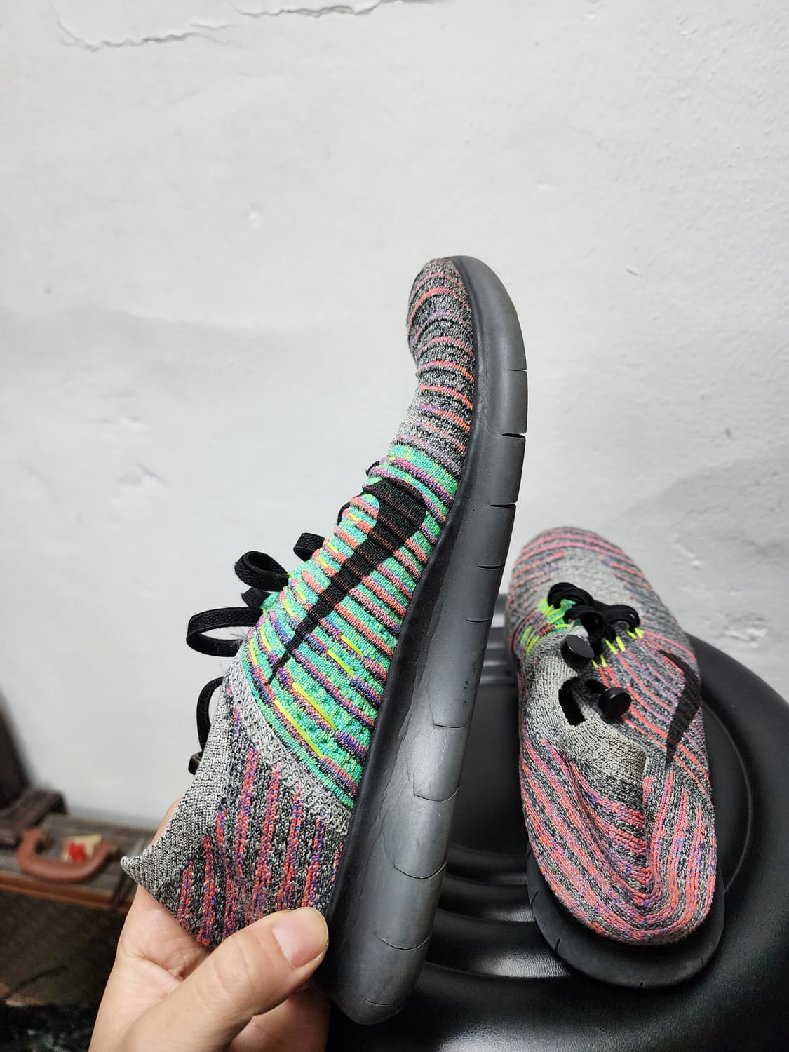 나이키 프리런 플라이니트 멀티컬러 운동화 상품이미지6