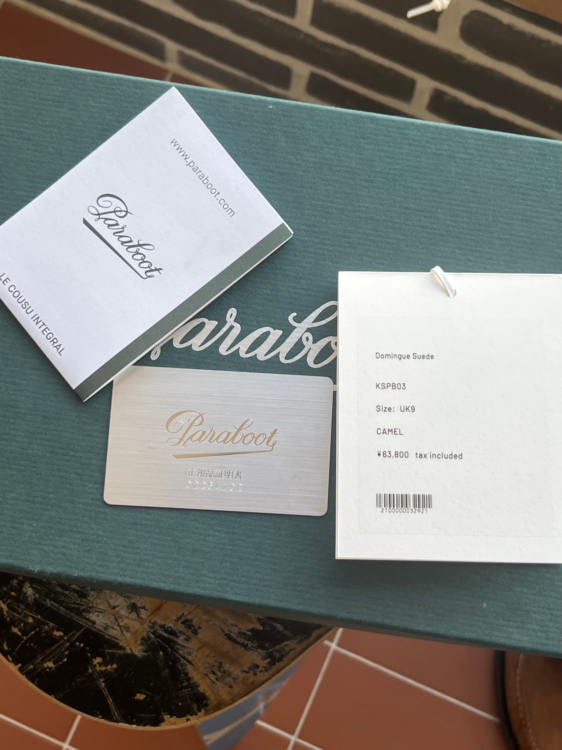 파라부트 x 캡틴선샤인 도밍구 스웨이드 카멜 상품이미지8