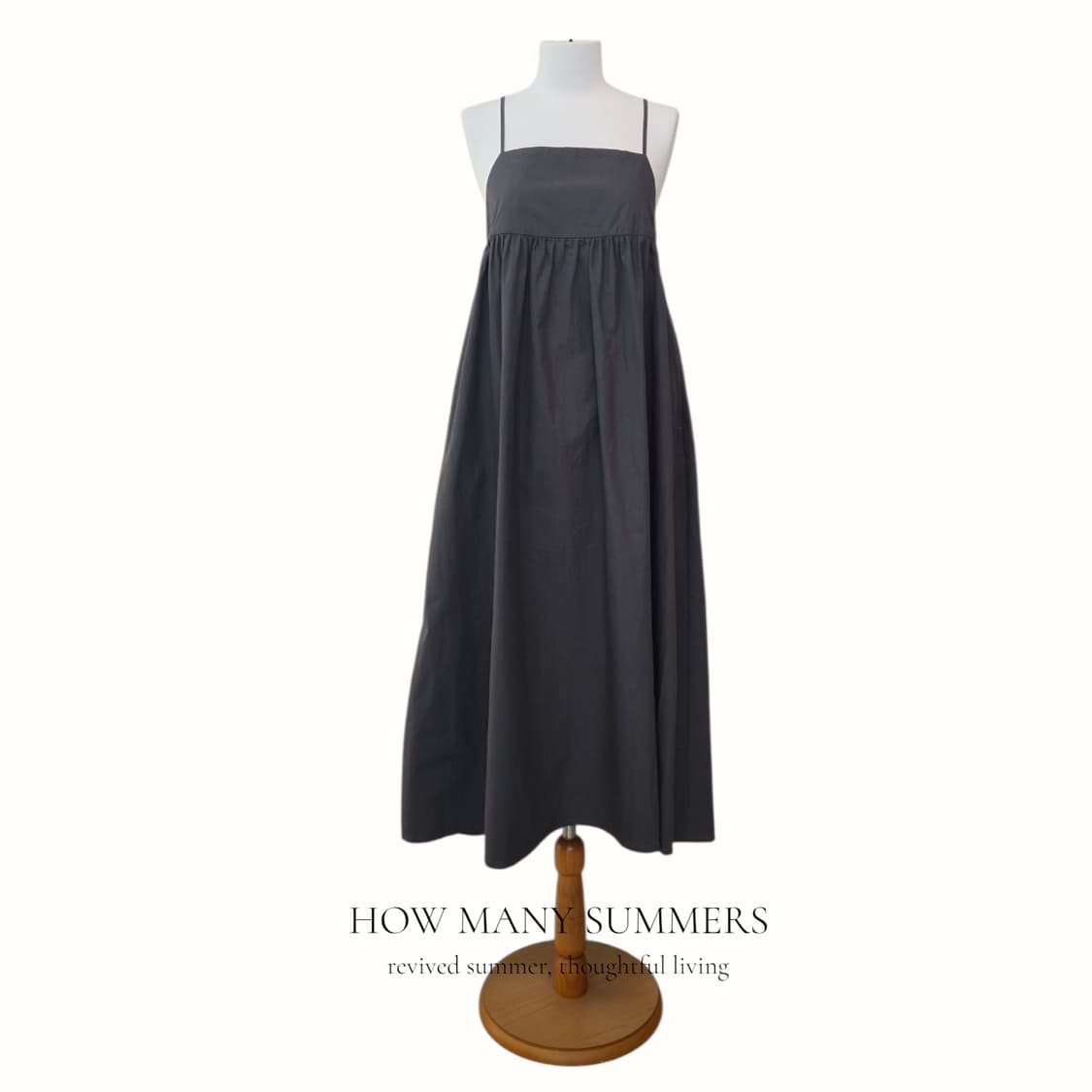 오파크클립 캉캉 롱 원피스 38 M 그레이 나시 뷔스티에 셔링 상품이미지1