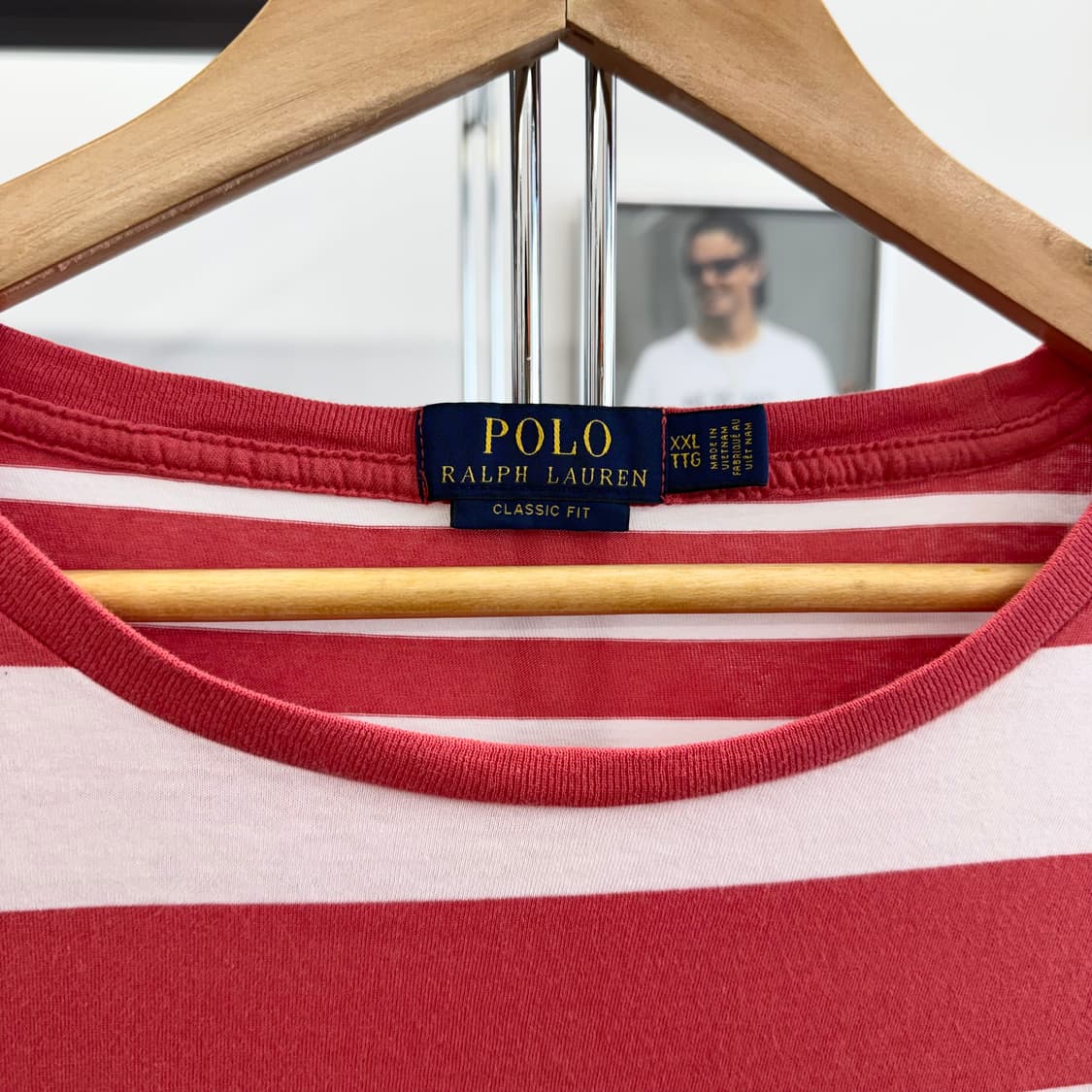 랄프로렌 폴로 스트라이프 포켓 티셔츠 (2XL)   상품이미지4