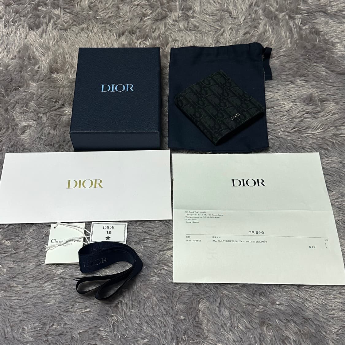 [풀구성] 디올 오블리크 반지갑 블랙 상품이미지9
