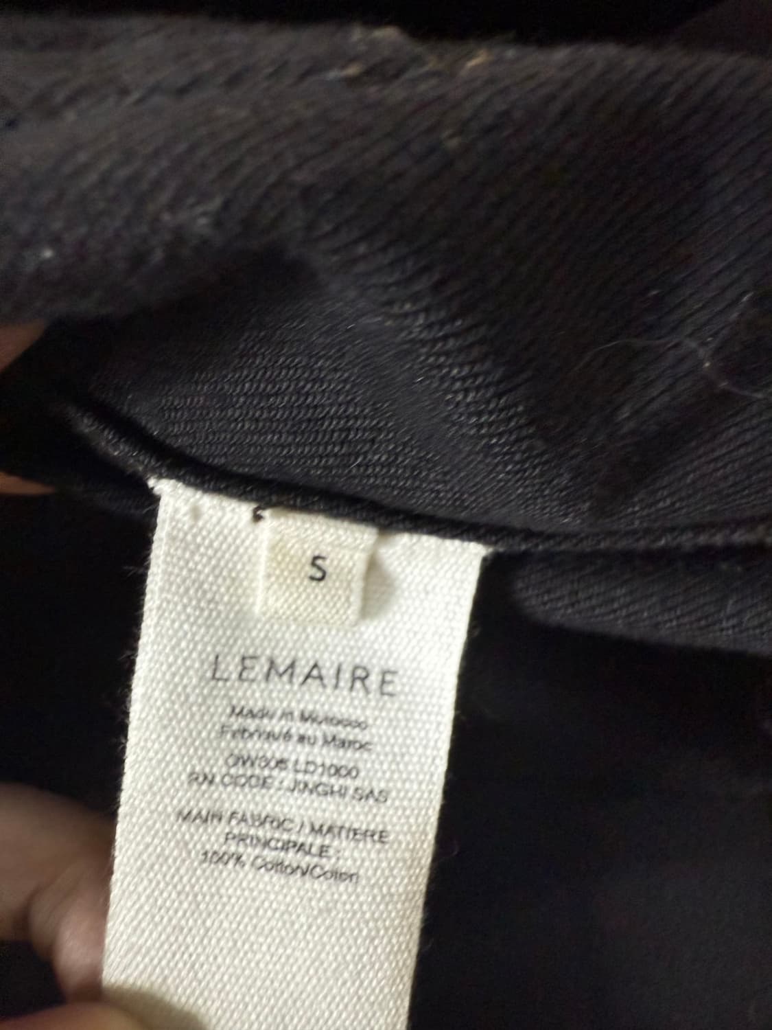 르메르 23ss 박시자켓 블랙 s 상품이미지3