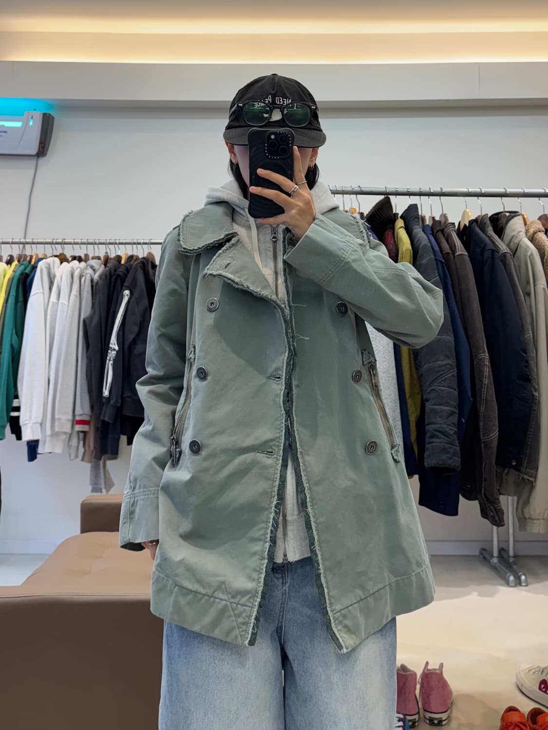 00s 디젤 데미지 코트 자켓 상품이미지8