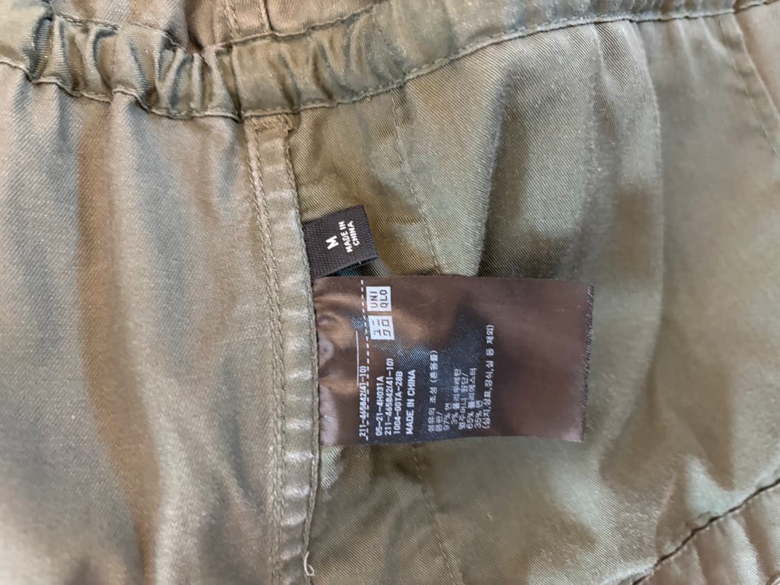 유니클로C 여성 코튼 블렌드 드로우 스트링 자켓 M 상품이미지4