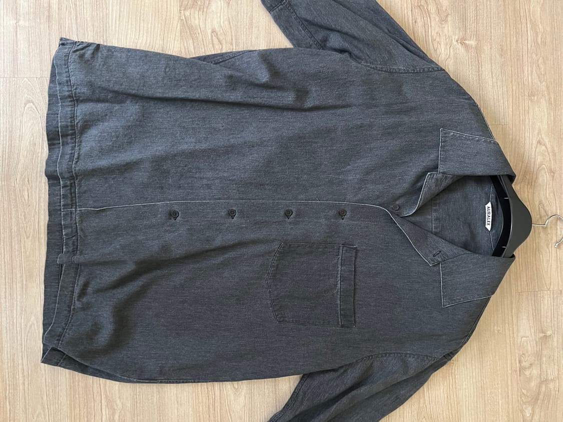 오라리 데님 셔츠 상품이미지1