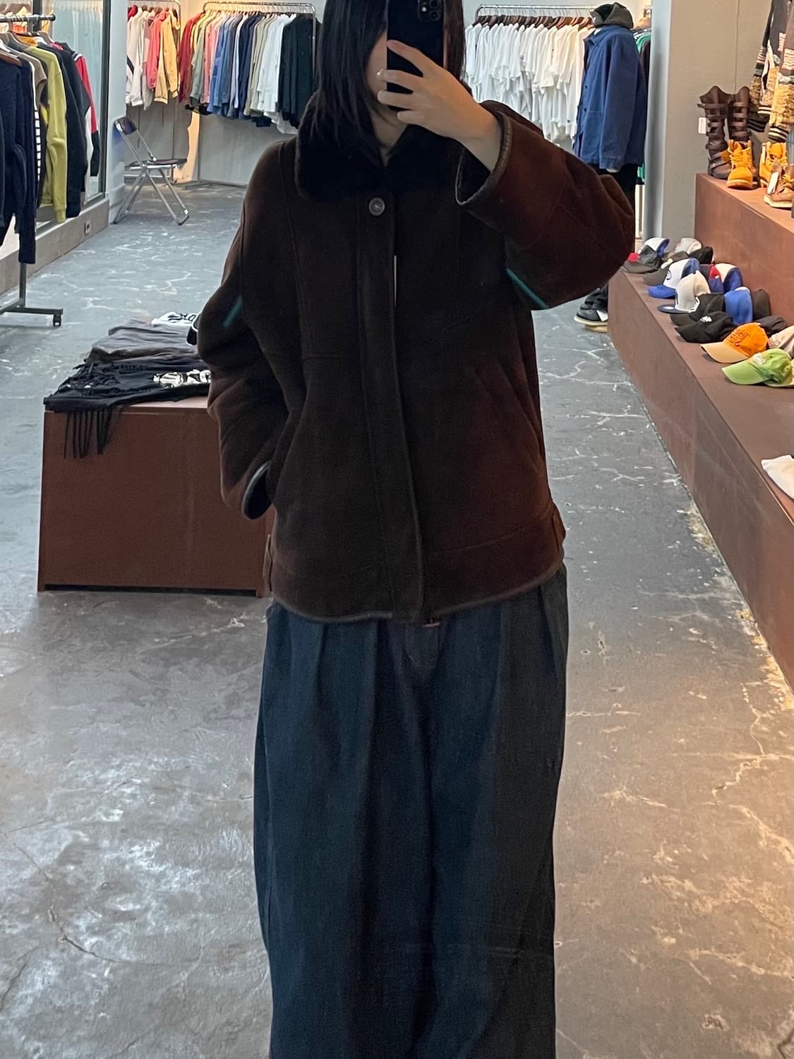 입생로랑 양가죽 스웨이드 무스탕 자켓 H1073 상품이미지1