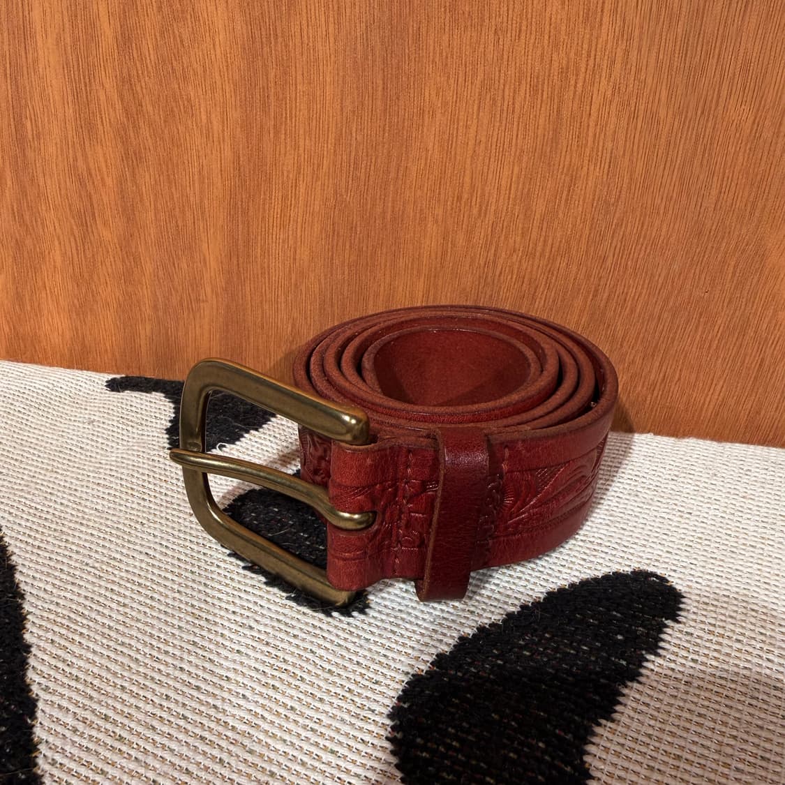 폴로랄프로렌 솔리드브라스 웨스턴 벨트 M 상품이미지1