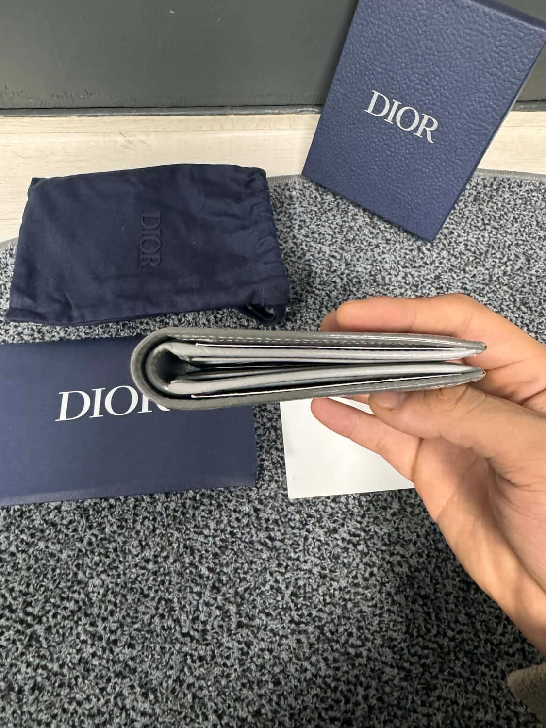 디올 다이아몬드 반지갑 (풀구성,상태최상) 상품이미지4