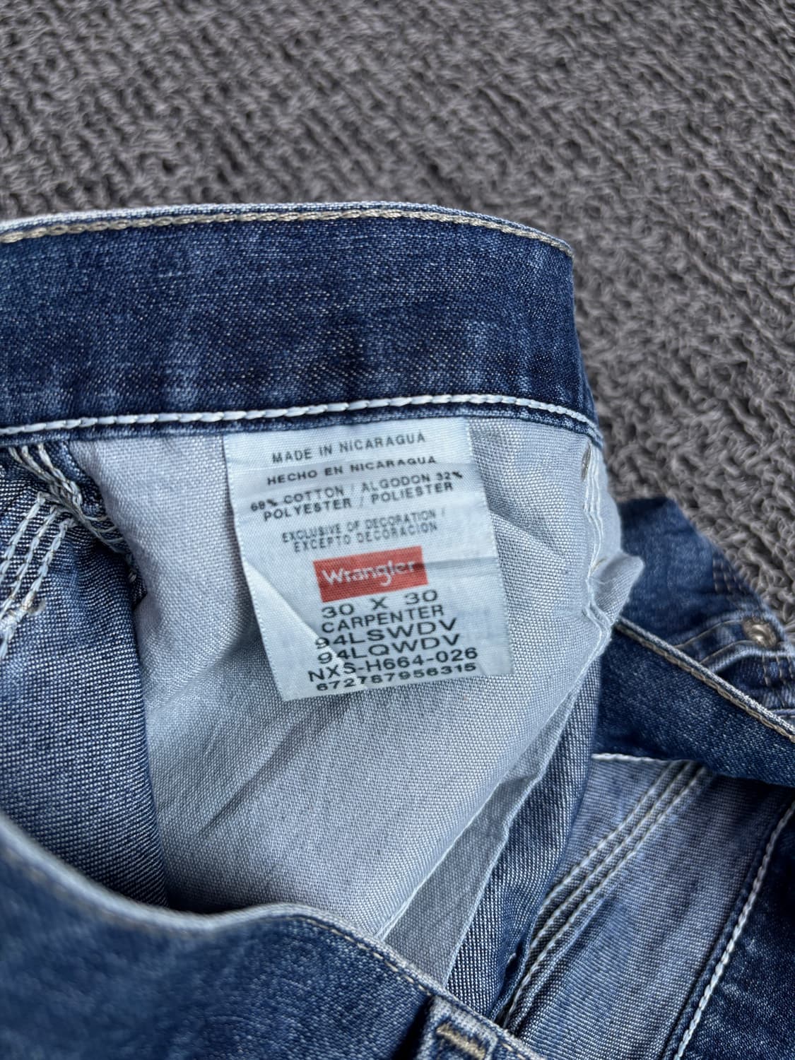 랭글러 USA 오리지날 루즈핏 카펜터 워크 데님 팬츠 2125 상품이미지4