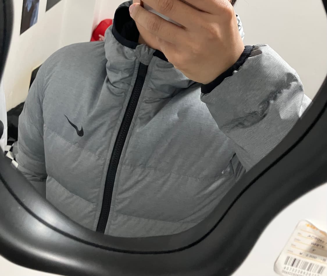 나이키 덕다운 패딩 후디 회색 상품이미지6