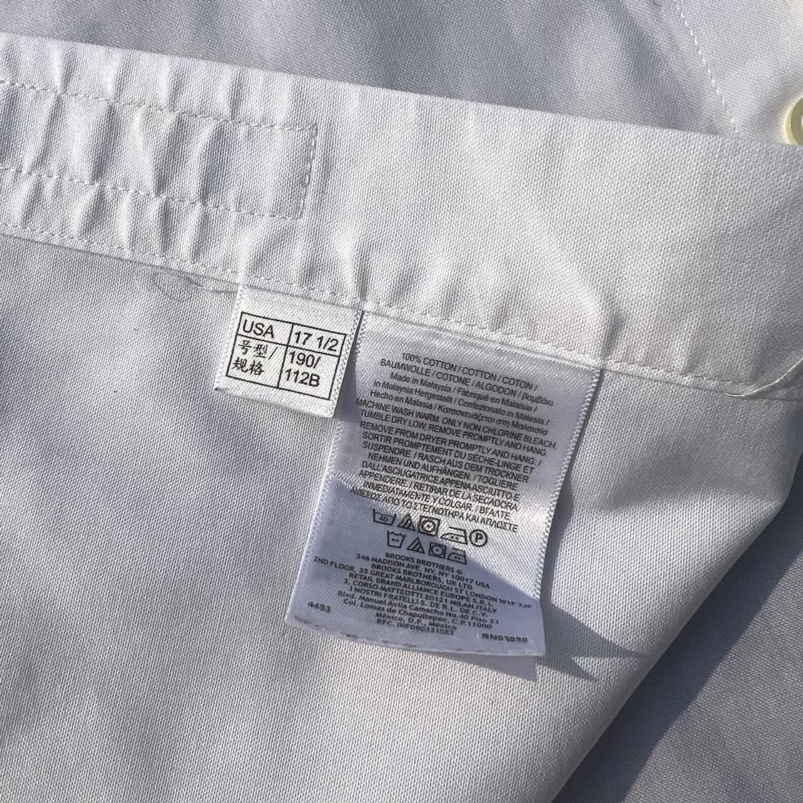 Brooks Brothers 브룩스 브라더스 솔리드셔츠 상품이미지5