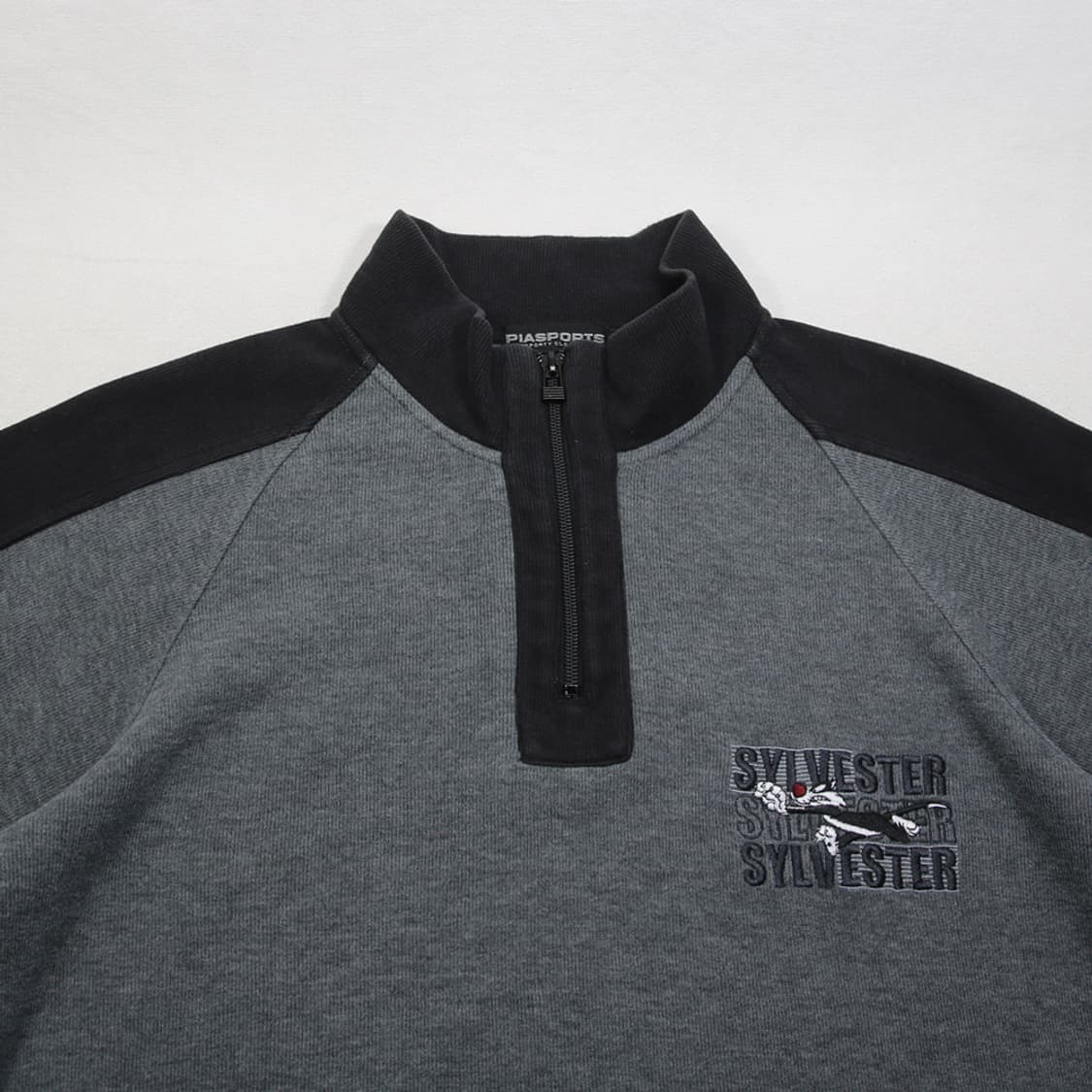 (착용컷) PIASPORTS 하프 집업 폴라 스웻 셔츠 (남성용 100) 상품이미지4