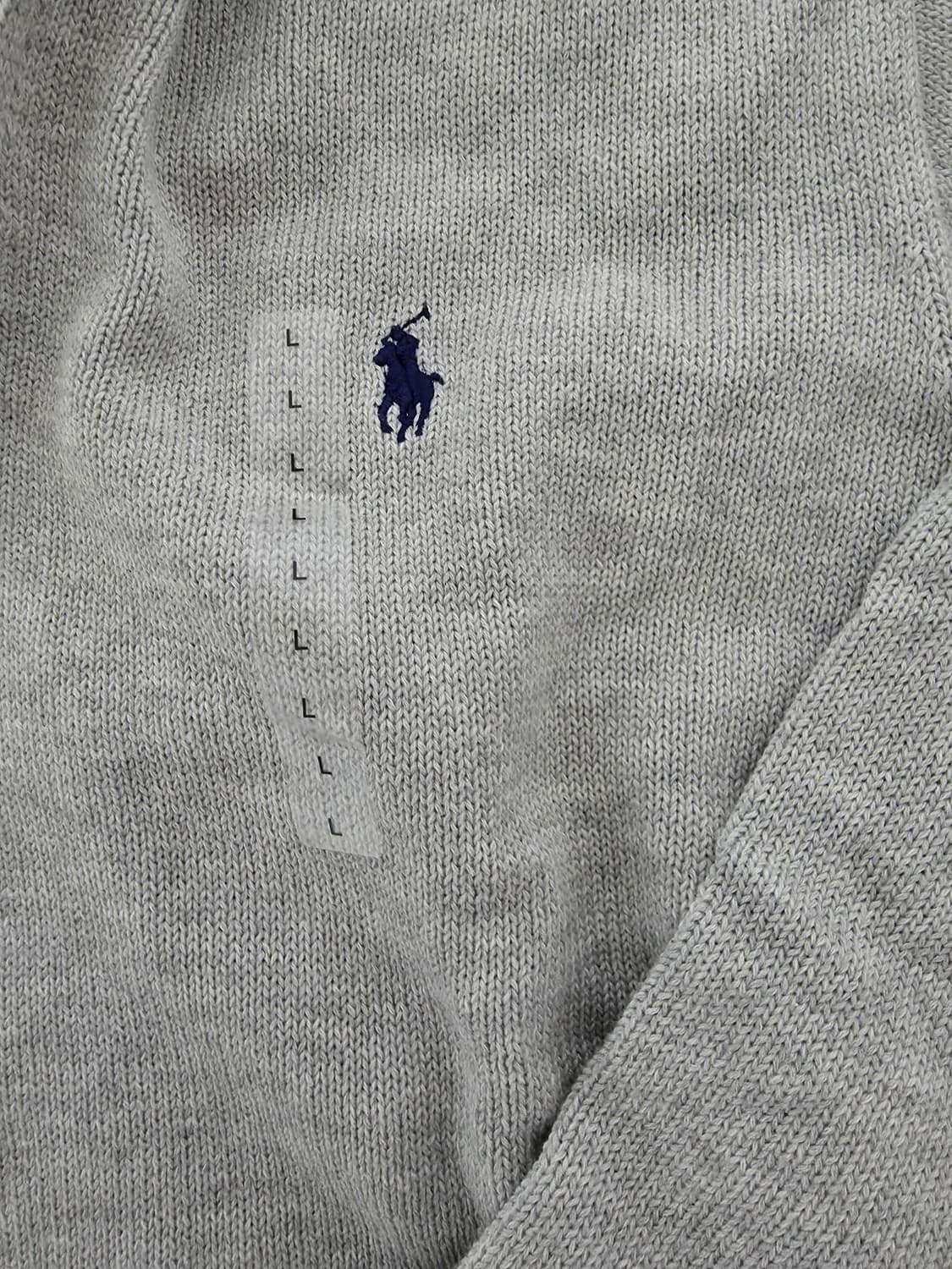 폴로 면 집업 그레이 L 상품이미지3