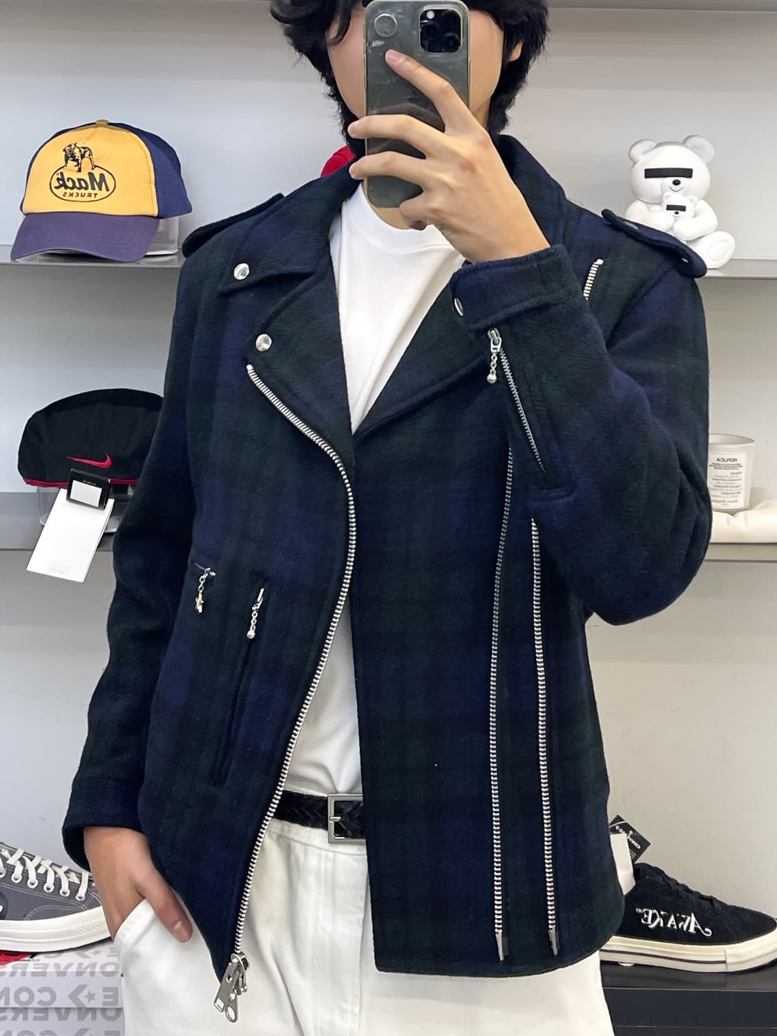 로우라이더 90s 해리스트위드 울 라이더 자켓 상품이미지2