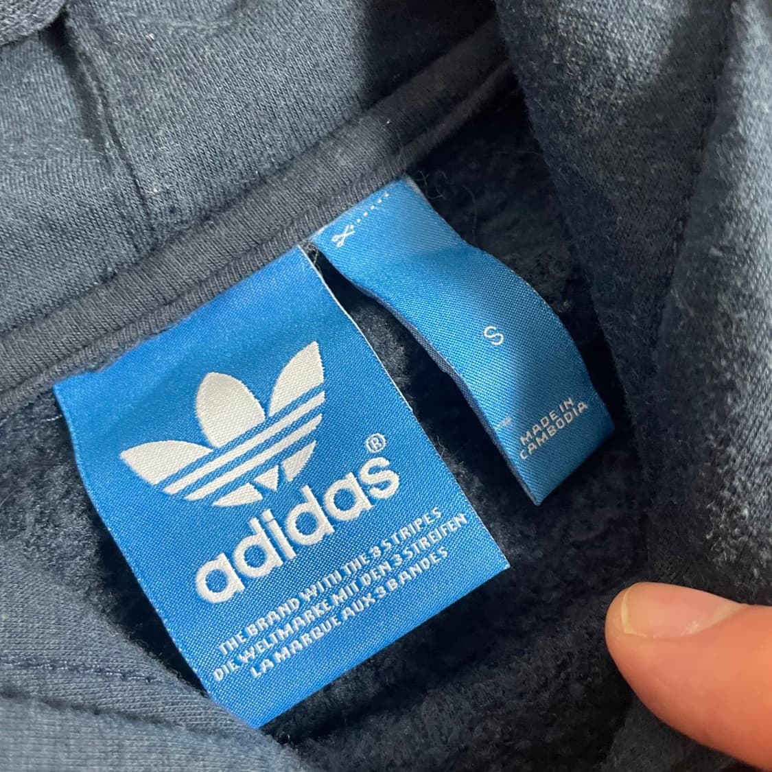 [S] 아디다스 기모 후드티 (새상품급) 상품이미지5