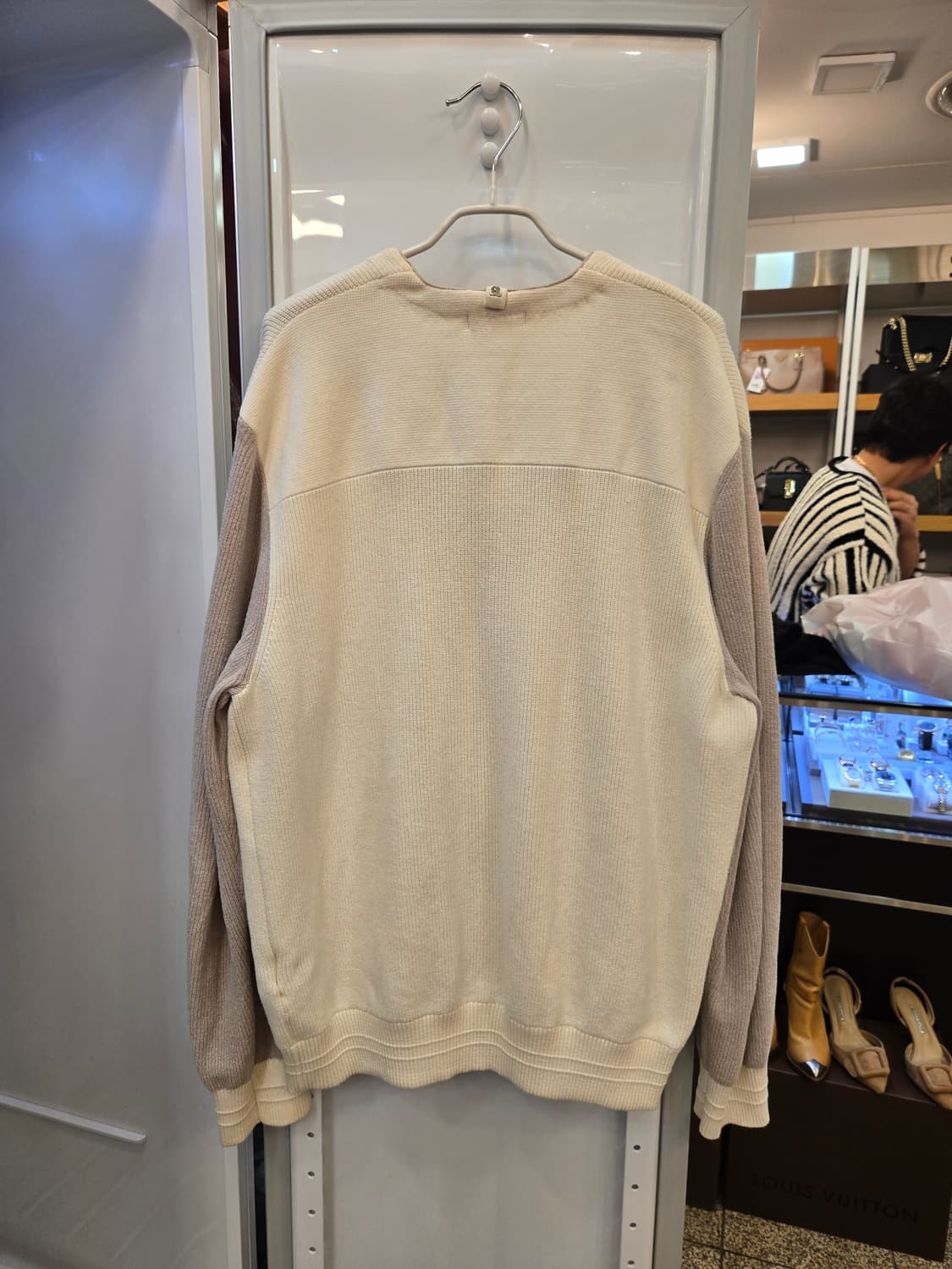 ALLEGRY 알레그리 투톤 니트 집업 가디건 상품이미지2