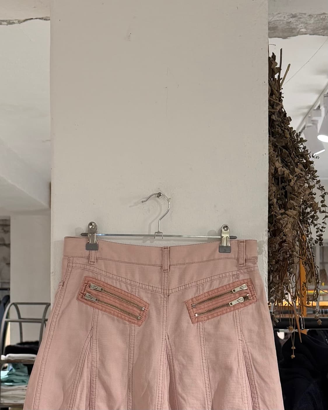 씨 바이 끌로에 핑크 데님 지퍼디테일 미니스커트 상품이미지5