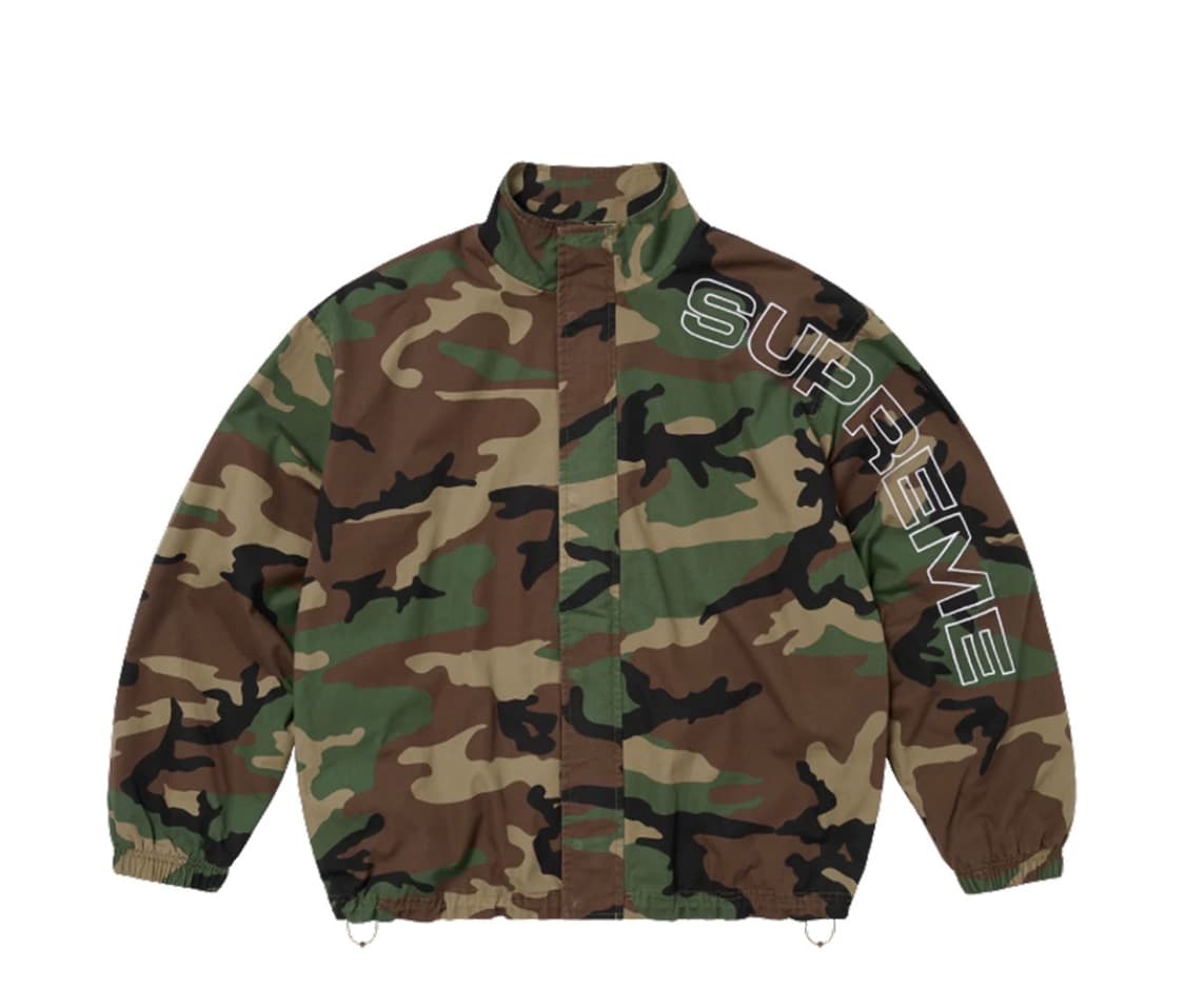 [L] 25FW 슈프림 스펠아웃 립스탑 트랙자켓 우드랜드 카모 상품이미지1