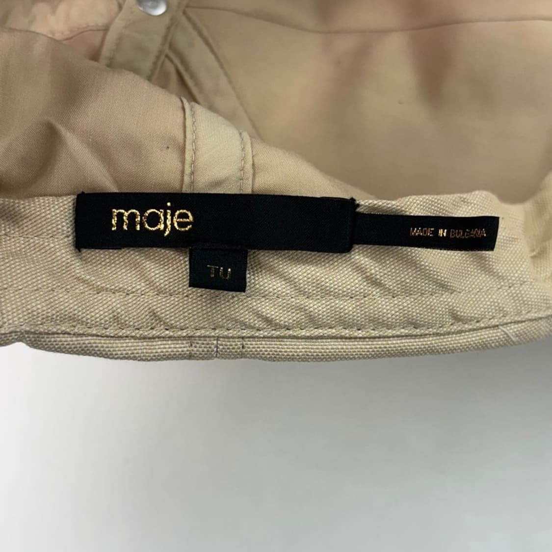 MAJE 클로버 자수 로고 코튼 볼캡 베이지 상품이미지7