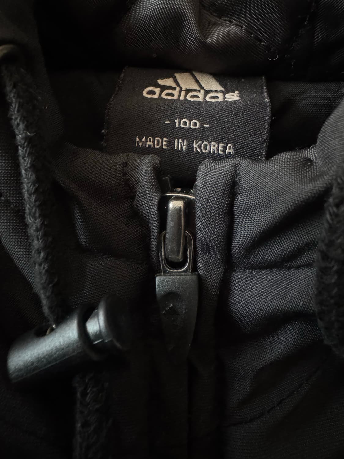 아디다스 00s 올드스쿨 검빨 빅로고 후드점퍼 상품이미지4