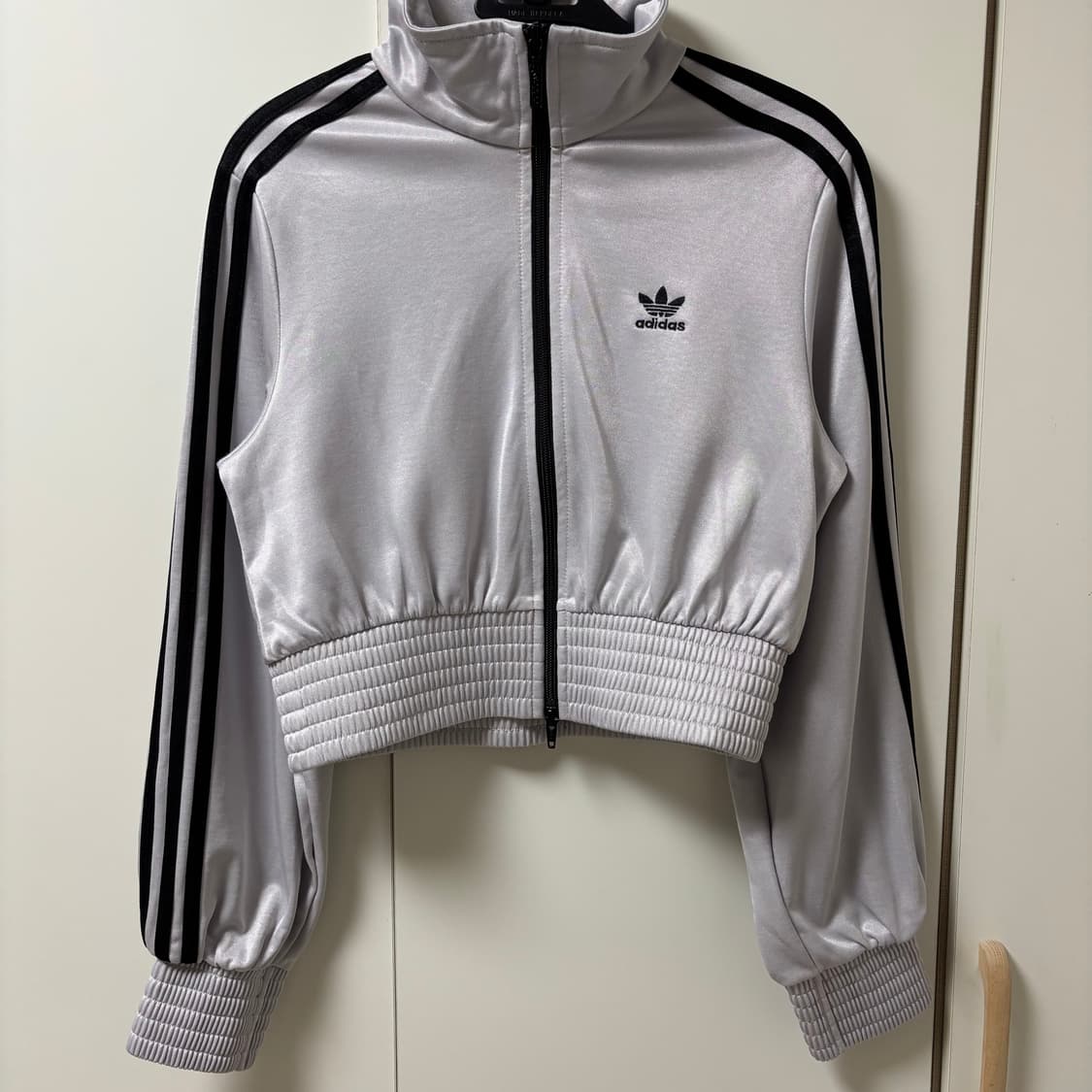 아디다스 크롭 져지 하이샤인 트랙탑 재킷 매트 실버 상품이미지4