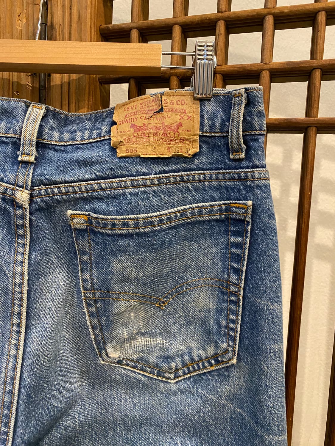 90S LEVI’S 505 USA 팬츠 35“ 상품이미지8