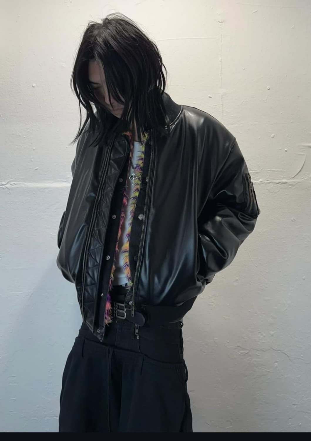 에모스탠스클럽 레더 봄버 2 상품이미지1