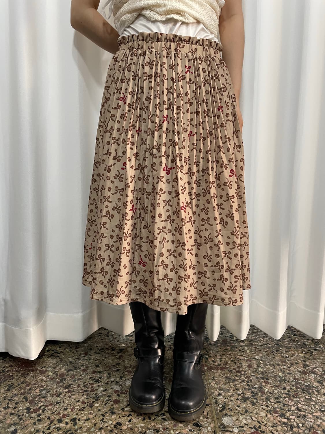 ribbon leopard midi skirt 상품이미지2