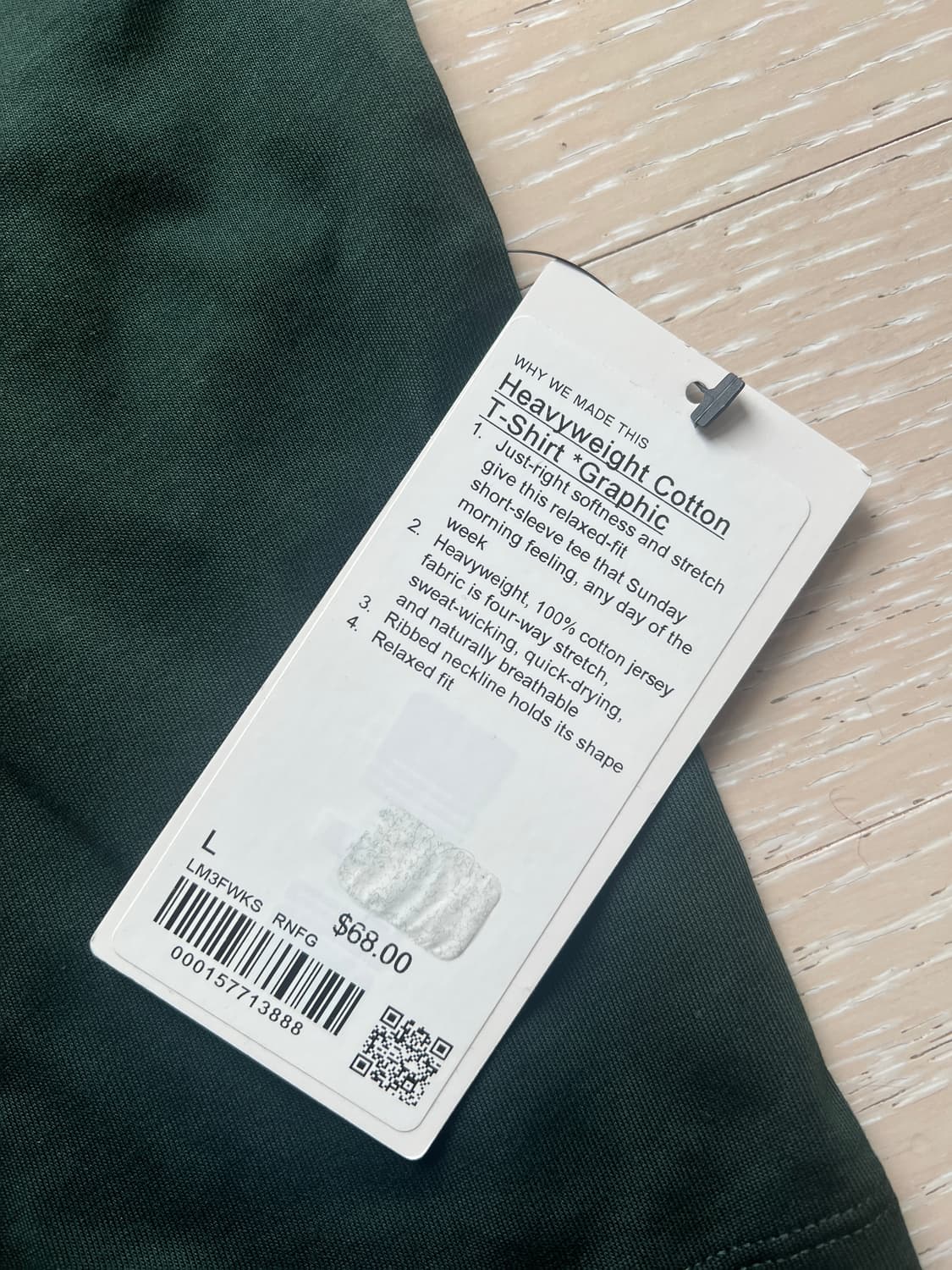 룰루레몬 헤비웨이트 코튼 그래픽 티셔츠 L 상품이미지6