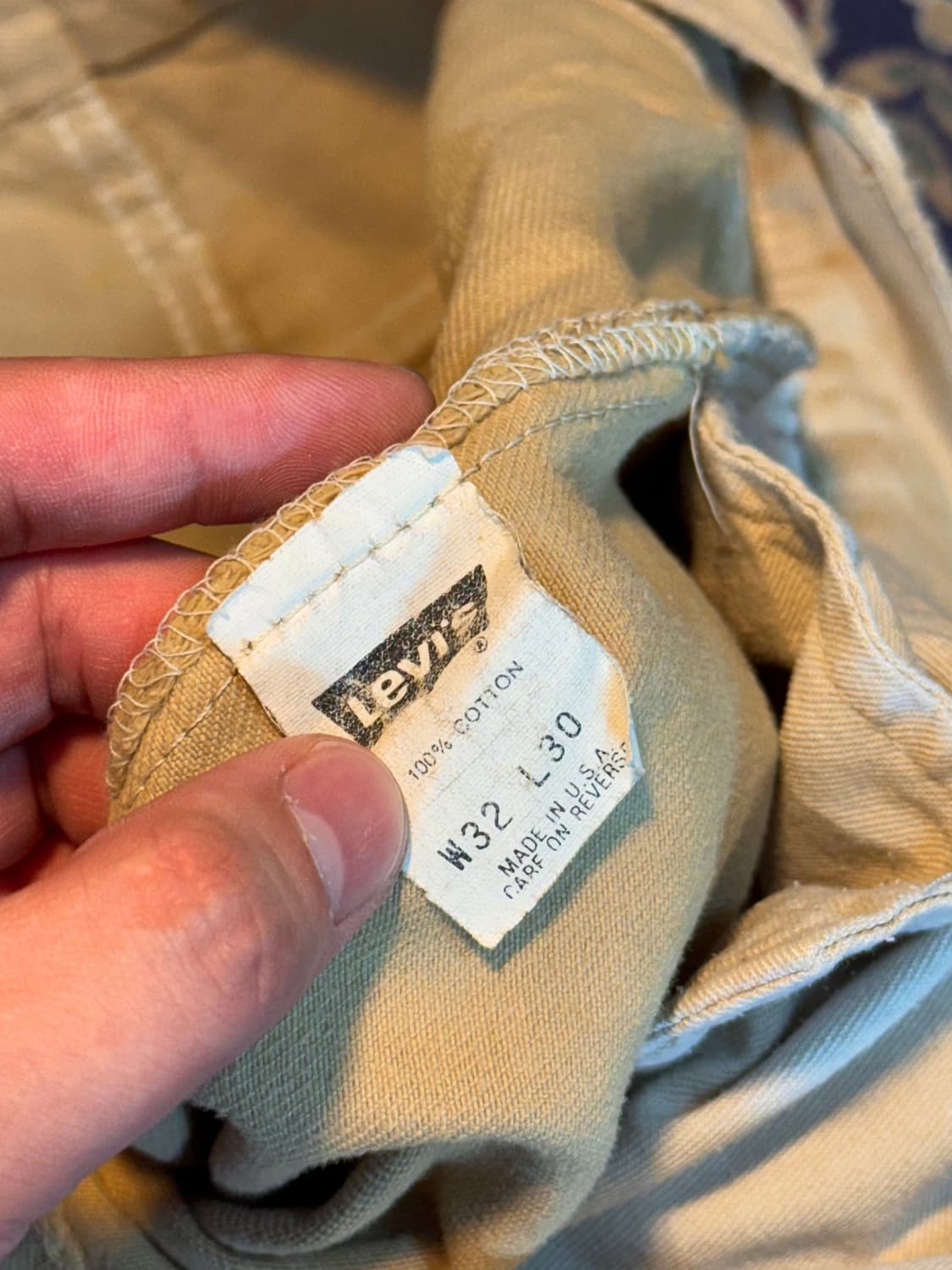 90s Made in USA 리바이스 베이지 501 상품이미지5