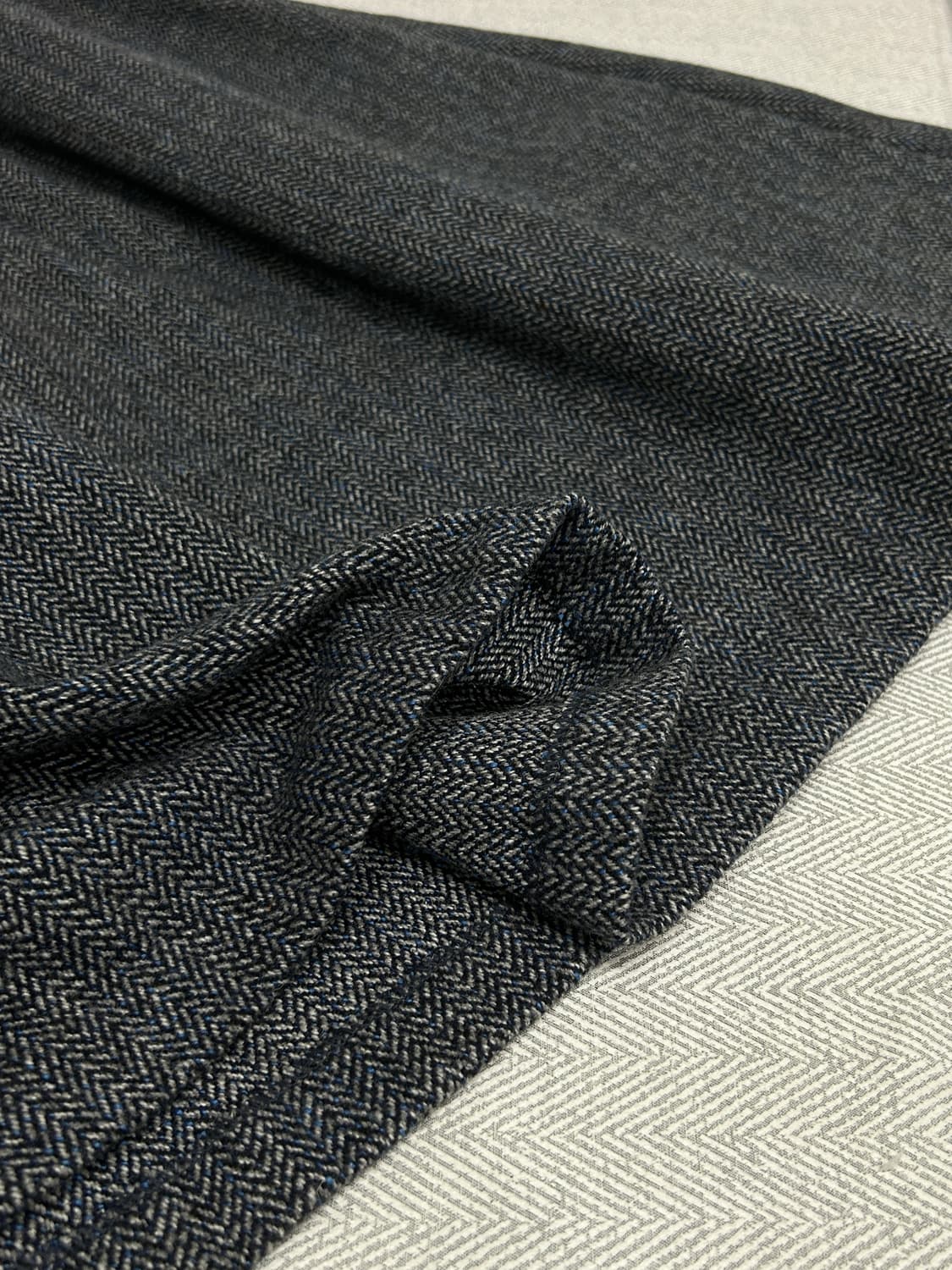 프로스트제이 헤링본 롱 플리츠 스커트 M 상품이미지8