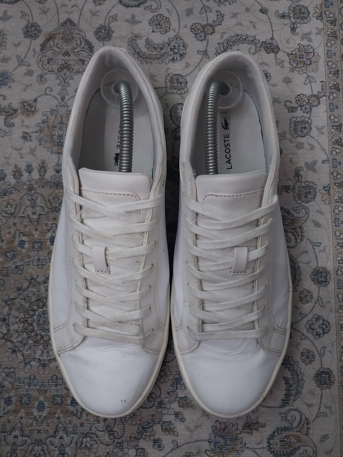 라코스테 래더 화이트 스니커즈 USA10사이즈 상품이미지2