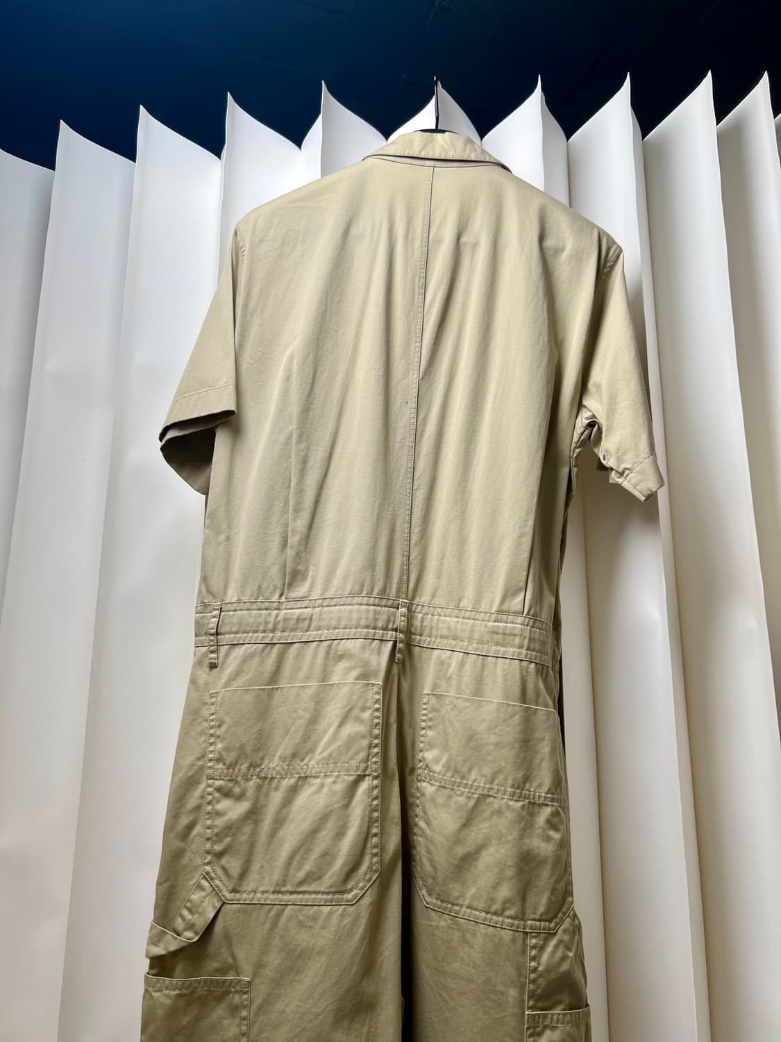 버버리 베이지/카키색 반팔 점프수트 48사이즈 상품이미지4