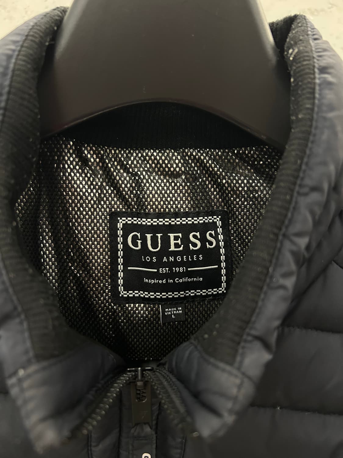 게스(GUESS) 블랙 구스 경량 패딩  상품이미지8